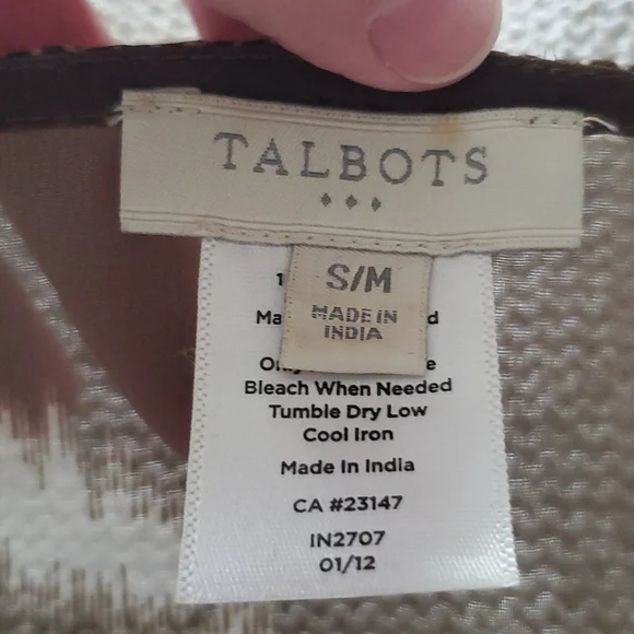 Talbots Sheer Top Tunic Size Small Medium - Picture 6 of 8